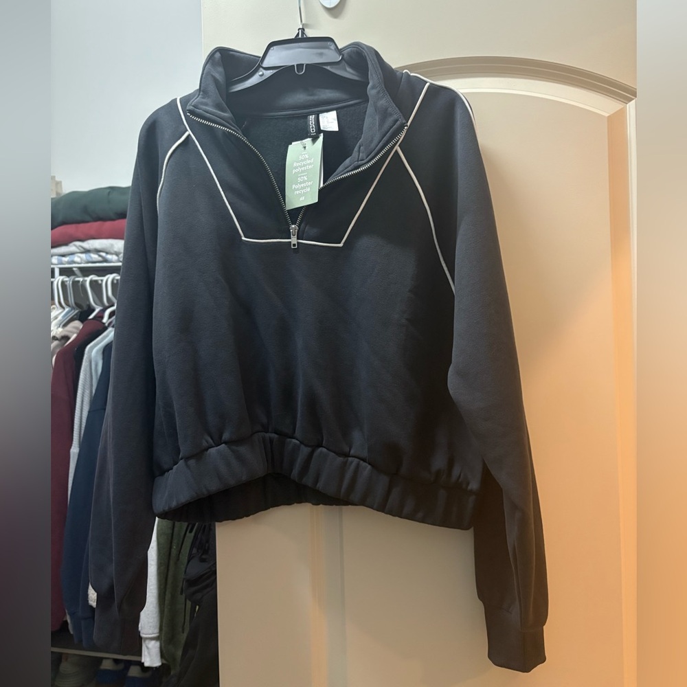 Oversized Half Zip Sweatshirt